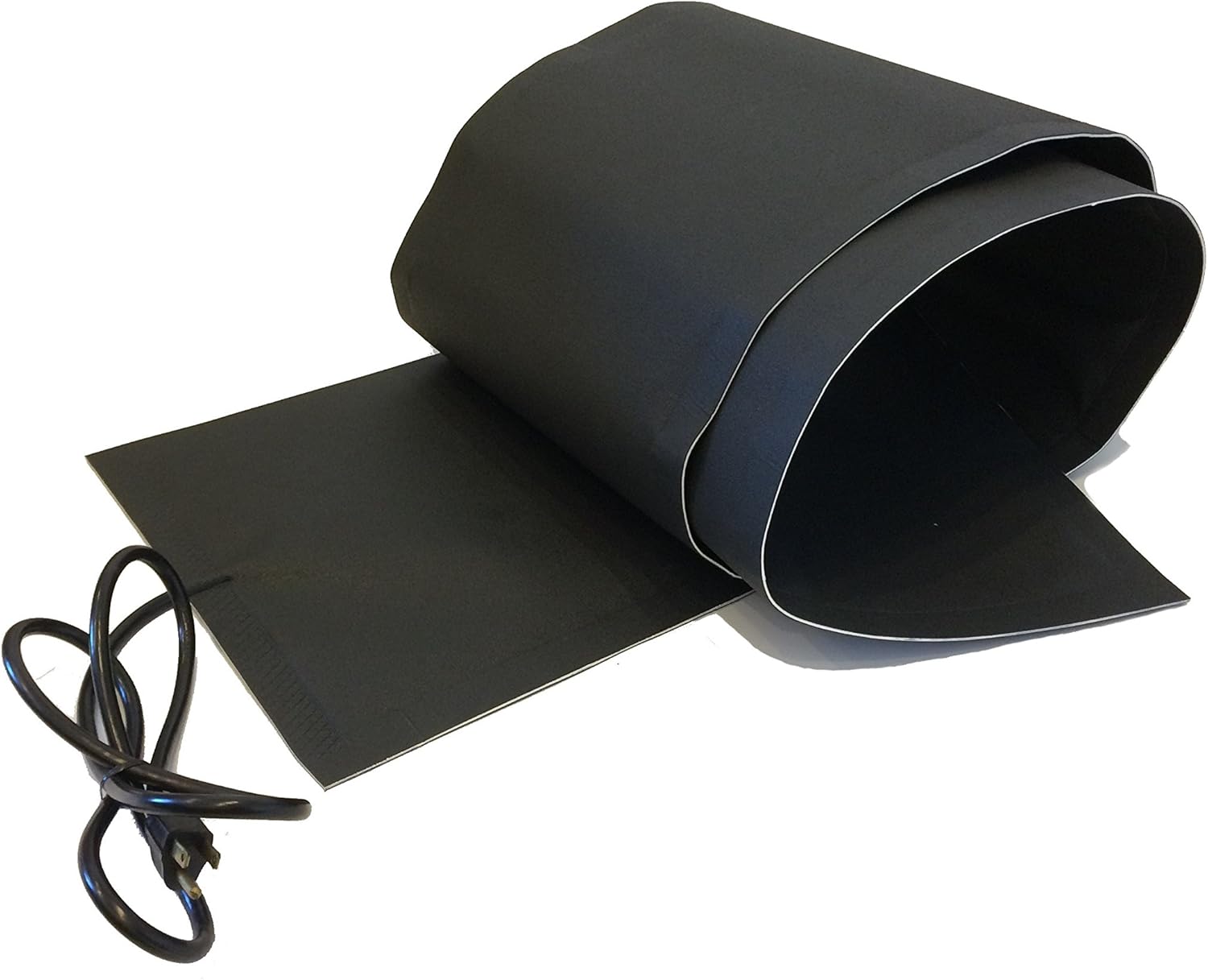 RHS Snow Melting System, Roof and Valley Heater, Ice and Snow Melting Mats, Sizes 8' feet x 13" inches, Color Black, 8 ft. mat Melts 2" inches of Snow per Hour, Buy Factory Direct, (8' ft. x 13" in.)