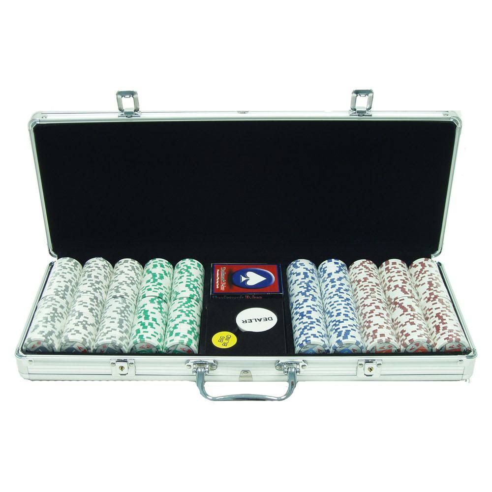 Trademark Poker 500 11.5g 4 Aces Poker Chip Set with Aluminum Case 10-1003-5001s