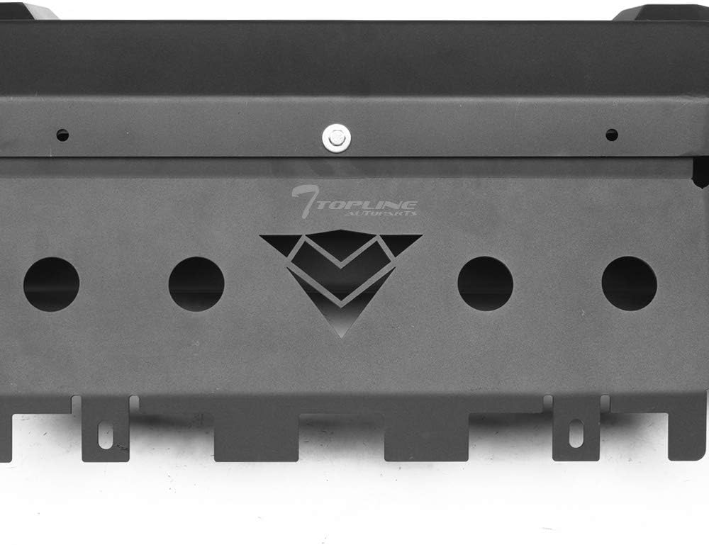TLAPS Black RT Style Modular Full Width Steel Front Bumper For 14-21 Toyota Tundra