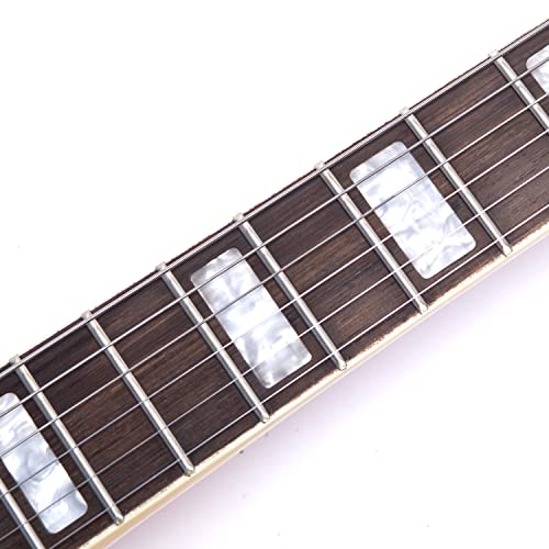 GROTE Jazz Electric Guitar Hollow Body Chrome Hardware P90 pickup (RED)