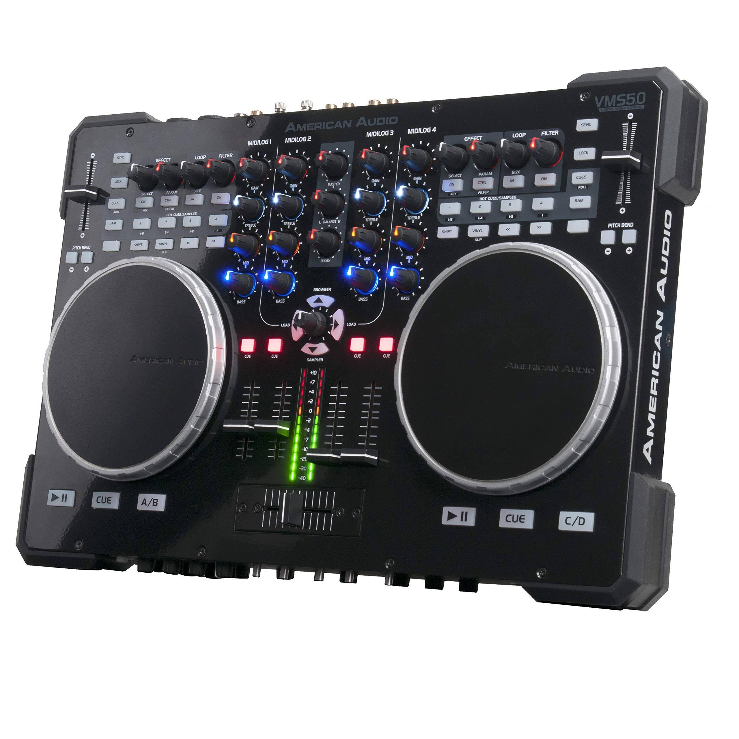 American Audio VMS5 6-Channel MIDILOG DJ Controller - Black
