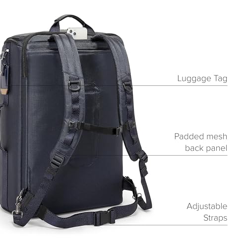 TUMI - Alpha Bravo Endurance Backpack - Large Travel Laptop Backpack - 22.0" X 14.0" X 8.5" - For 17" Laptop - Midnight Navy/Khaki
