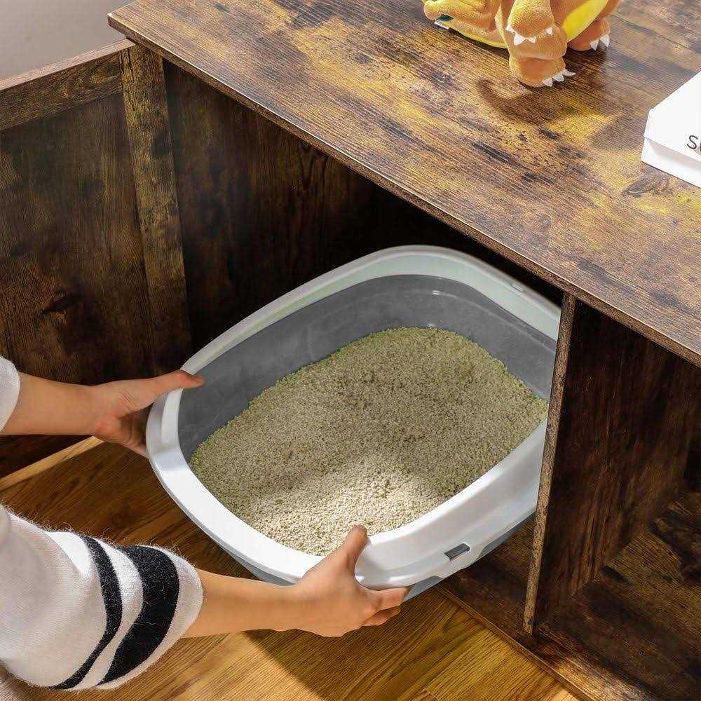 Feandrea Litter Box Enclosure Cat Litter Box Furniture Hidden - Pet Supplies online store