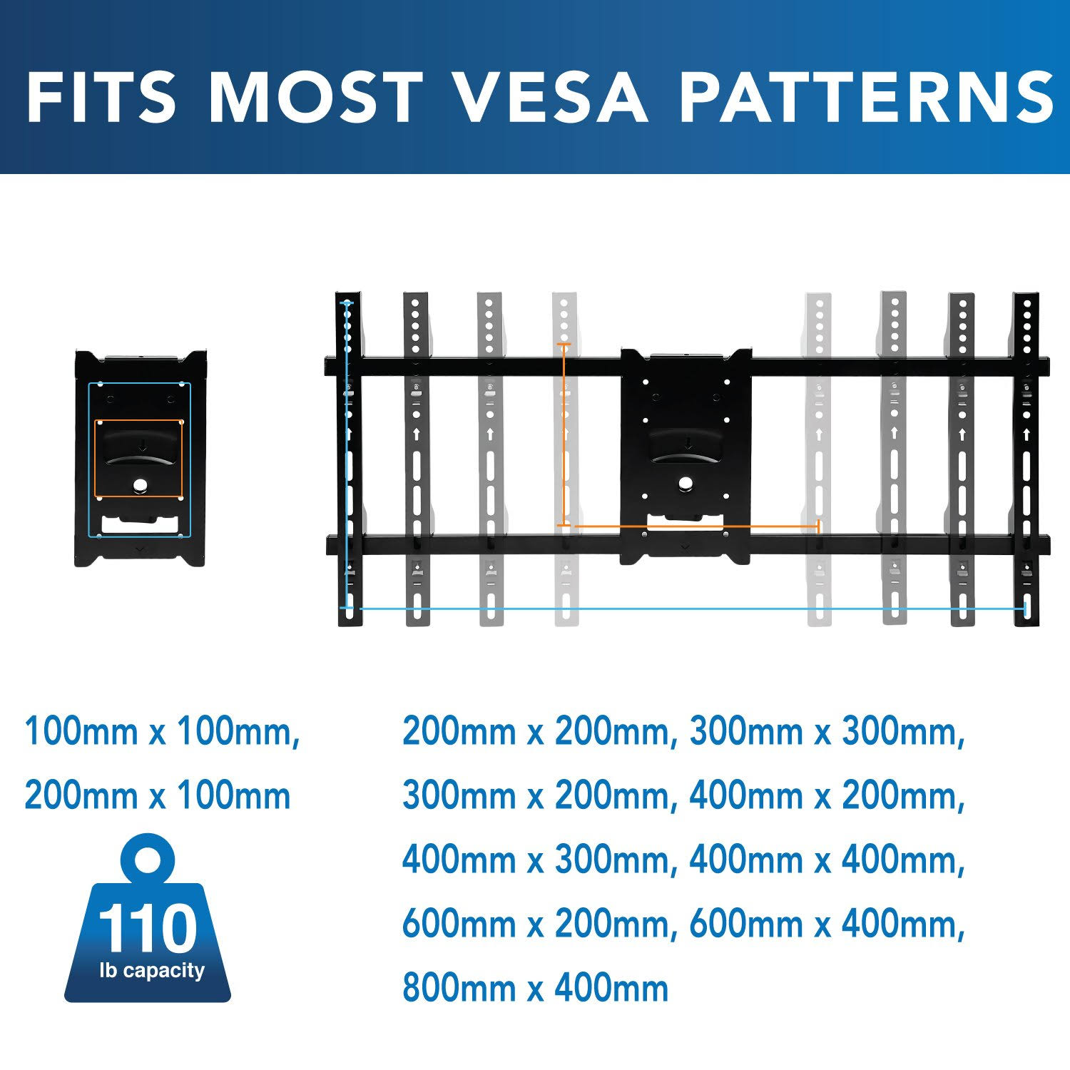 Mount-It! Extending Long Arm TV Mount for 42-70x22 Displays (MI-372)