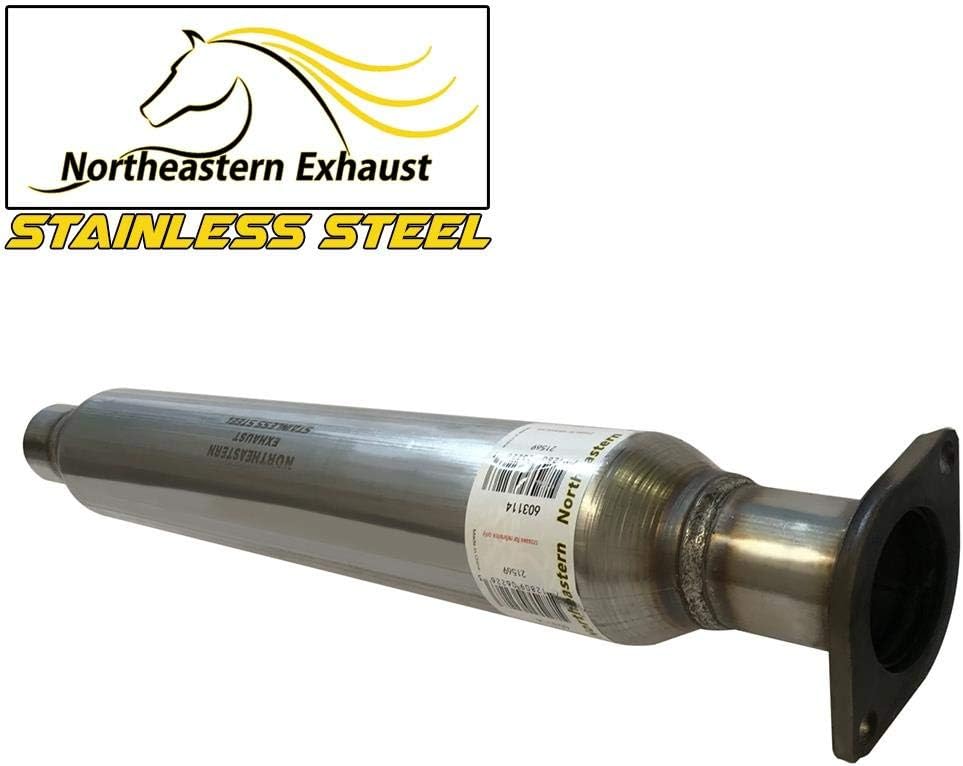 Stainless Steel Resonator Muffler Pipe Exhaust System Kit Fits 2006-2011 Chevy Impala