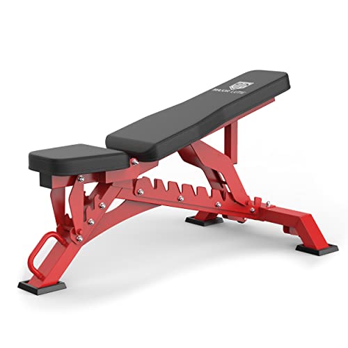 Major Fitness Weight Bench,1300 LBS Capacity Bench Press and 32 Adjustable Positions Strength Training Bench for Garage and Home Gym Workouts, Weight Lifting, and Bench Press