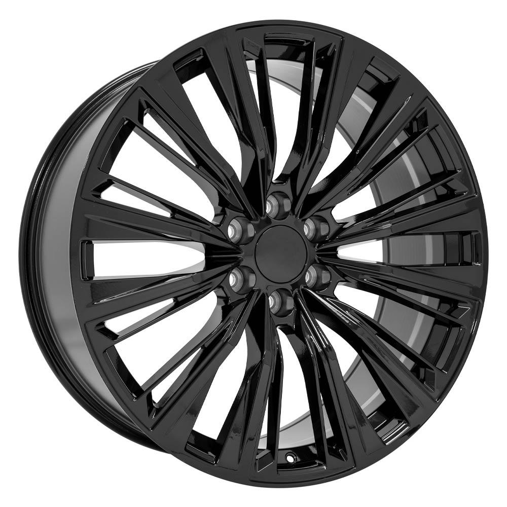 24 inch Replica Wheel Rim fits Cadillac Escalade - CA93 Black 24x10