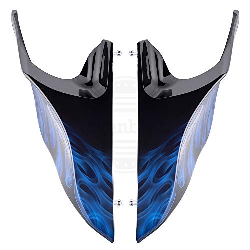 Vivid Black Saddlebags Saddle Bags Fit for 2014+ Harley/Davidson Touring, Motorcycle Accessories