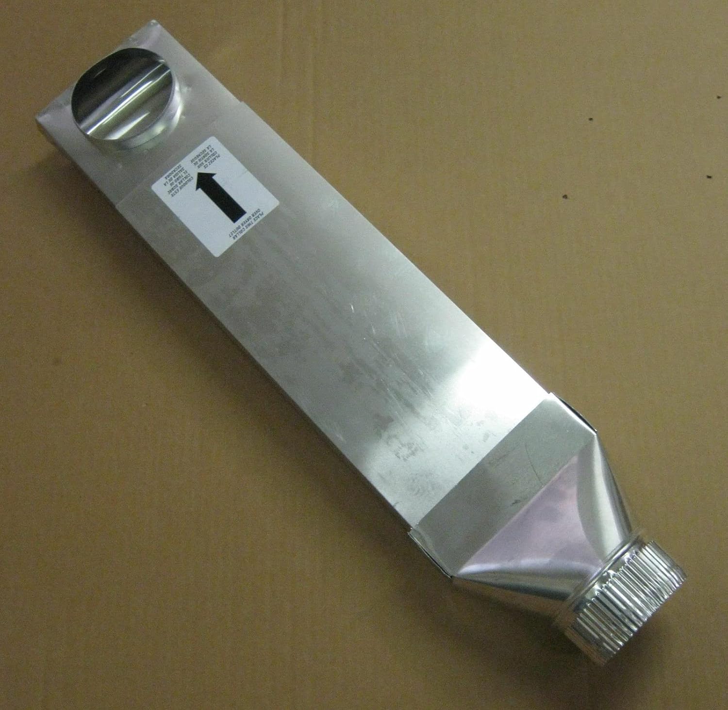 UD48S 4" Aluminun Venting Duct 90 Inlet Straight Outlet Dryer Vent Space Saver
