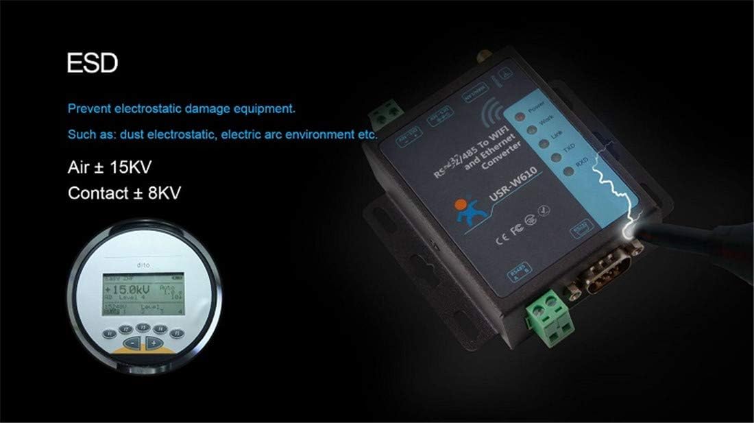 Industrial Serial to WiFi and Ethernet Converter Realize Serial Data and TCP/IP Data Package Transparent Transmission Modbus RTU to TCP Modbus Polling