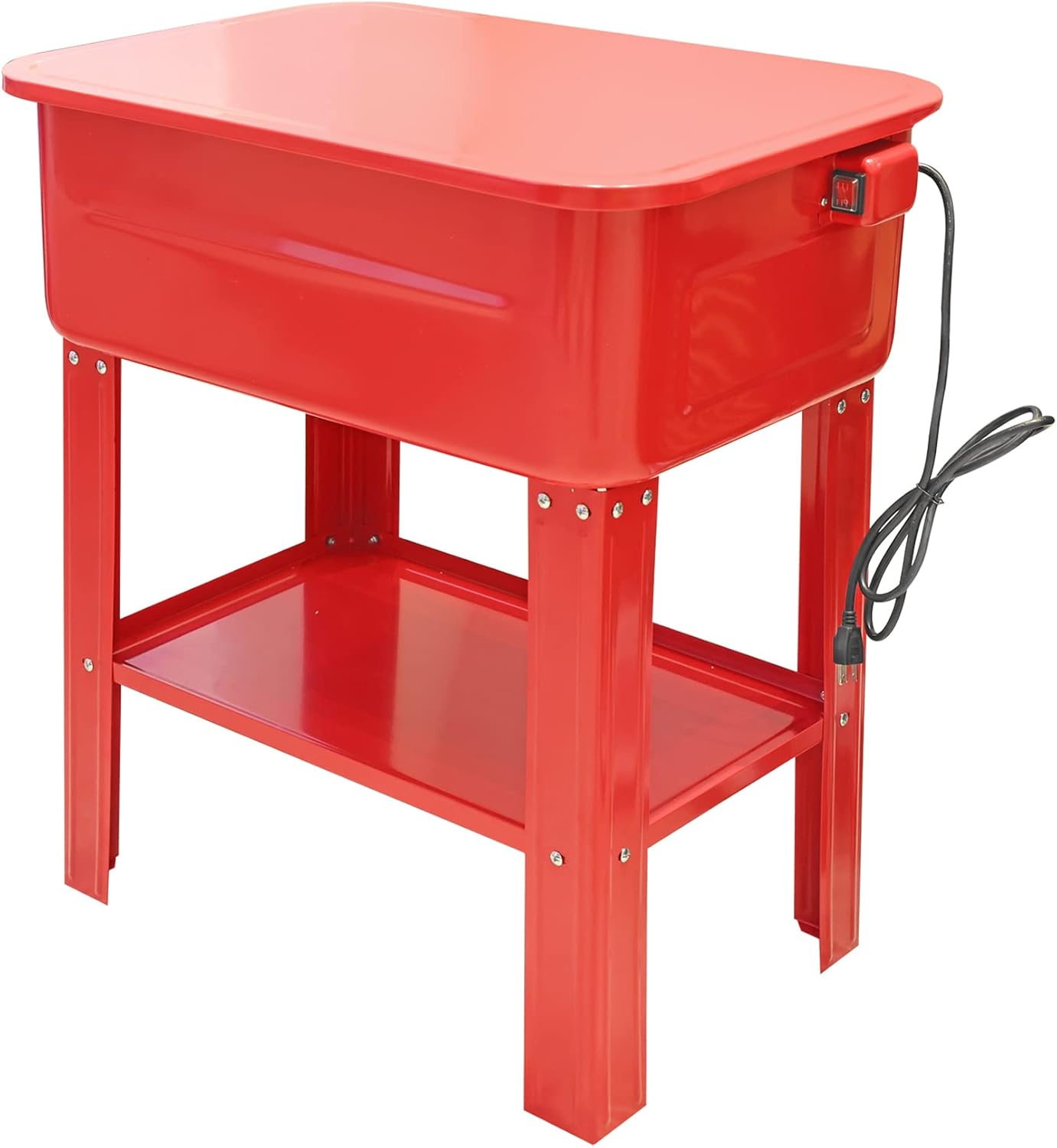 Torin ATRG4001-20B 20 Gallon Capacity Electric Solvent Pump Automotive Parts Washer Cleaner, Red