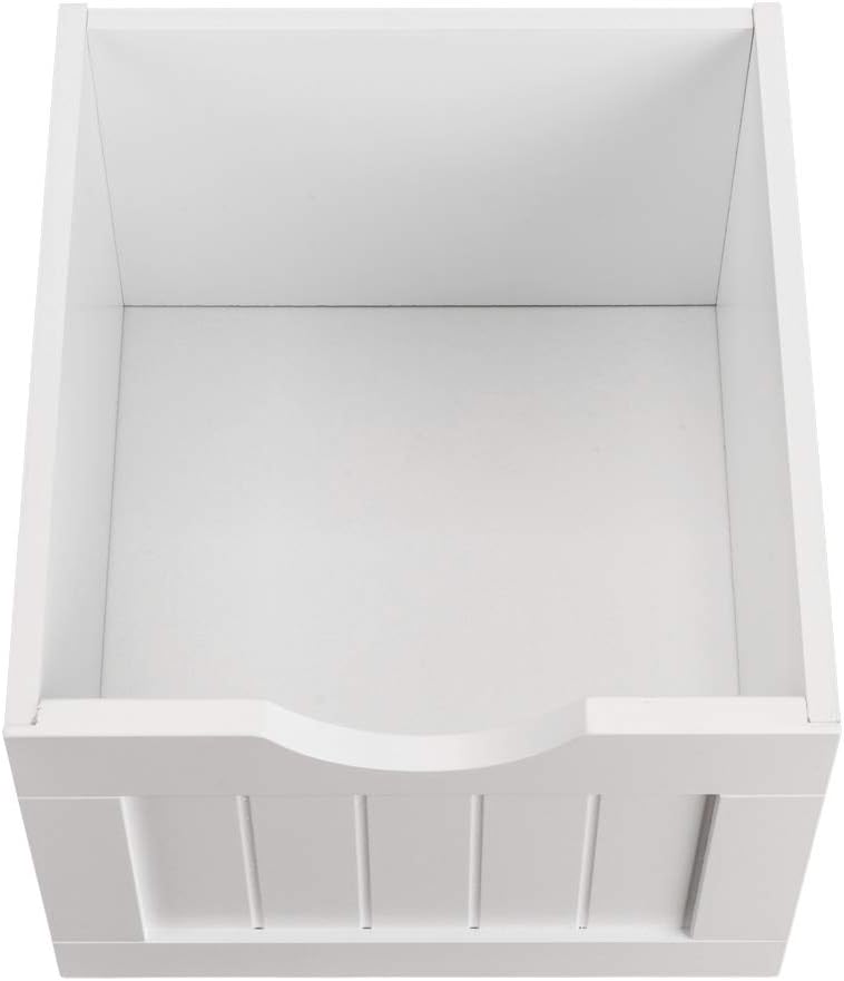 Bathroom Floor Cabinet storage unit with 4 Dawers and Single Door Cabinet, Entryway Storage Cabinet, Freestanding Storage Cabinet for Living Room Kitchen Hallway, White 21.7"L x 11.8"W x 31.9"H