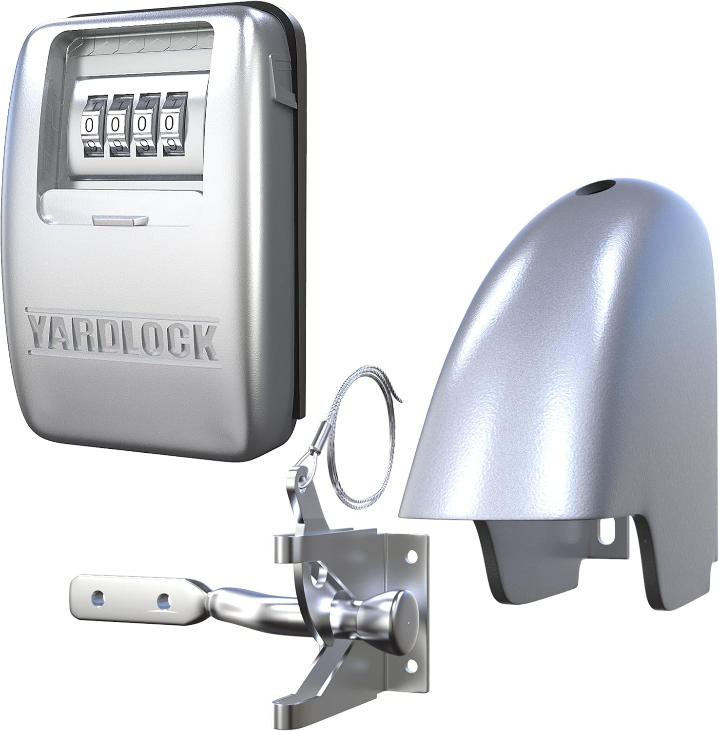 Keyless Gate Lock - Secure Fence Lock & Latch - Strong Durable System (XLS - Heavy Duty) Pack of 2