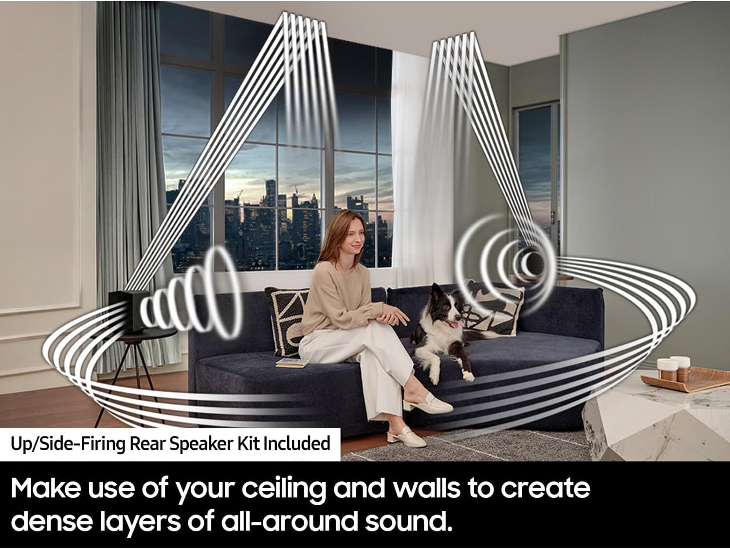 Samsung HW-Q990D Q-Series 11.1.4 ch. Wireless Dolby Soundbar with Q-Symphony (2024 Model) Bundle with Redeemable DIRECTV Gemini Air Streaming Device and 2 YR CPS Enhanced Protection Pack