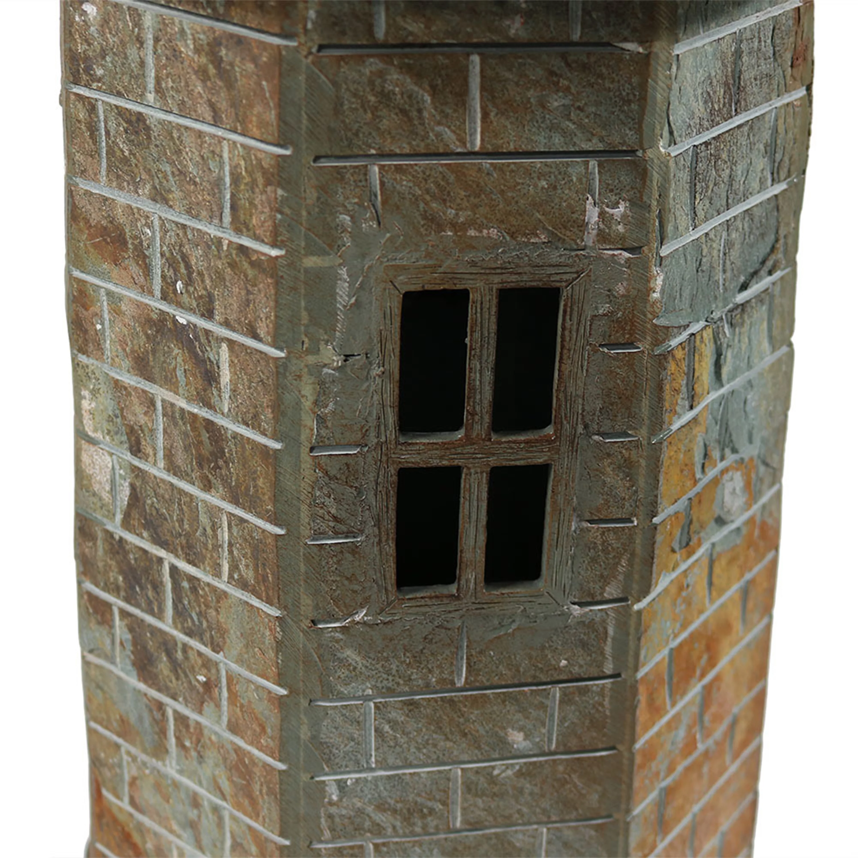 Sunnydaze Brick Solar LED Lighthouse