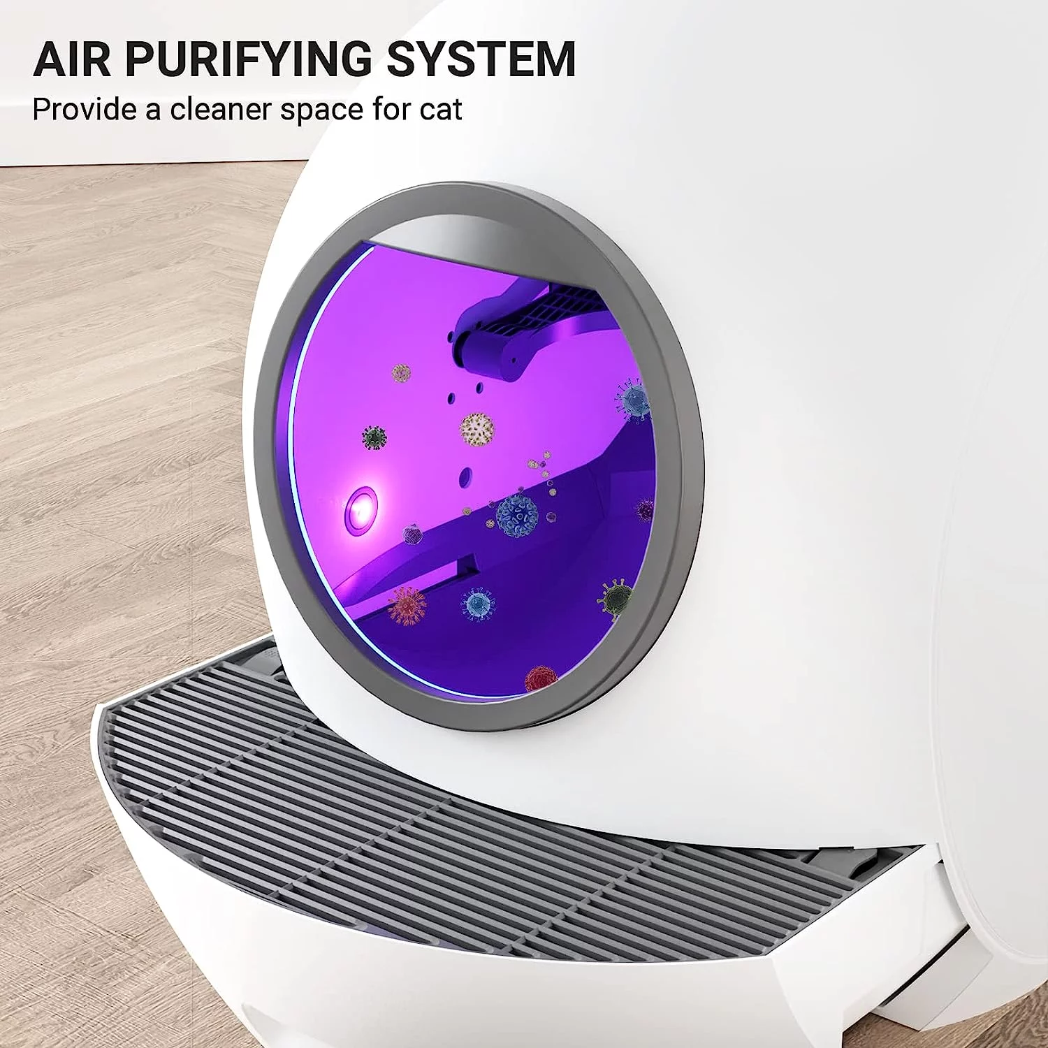 ELS PET WiFi Smart Cat Litter Box-Never Scoop/APP Control Automatic Self-Cleaning Litter Box Robot