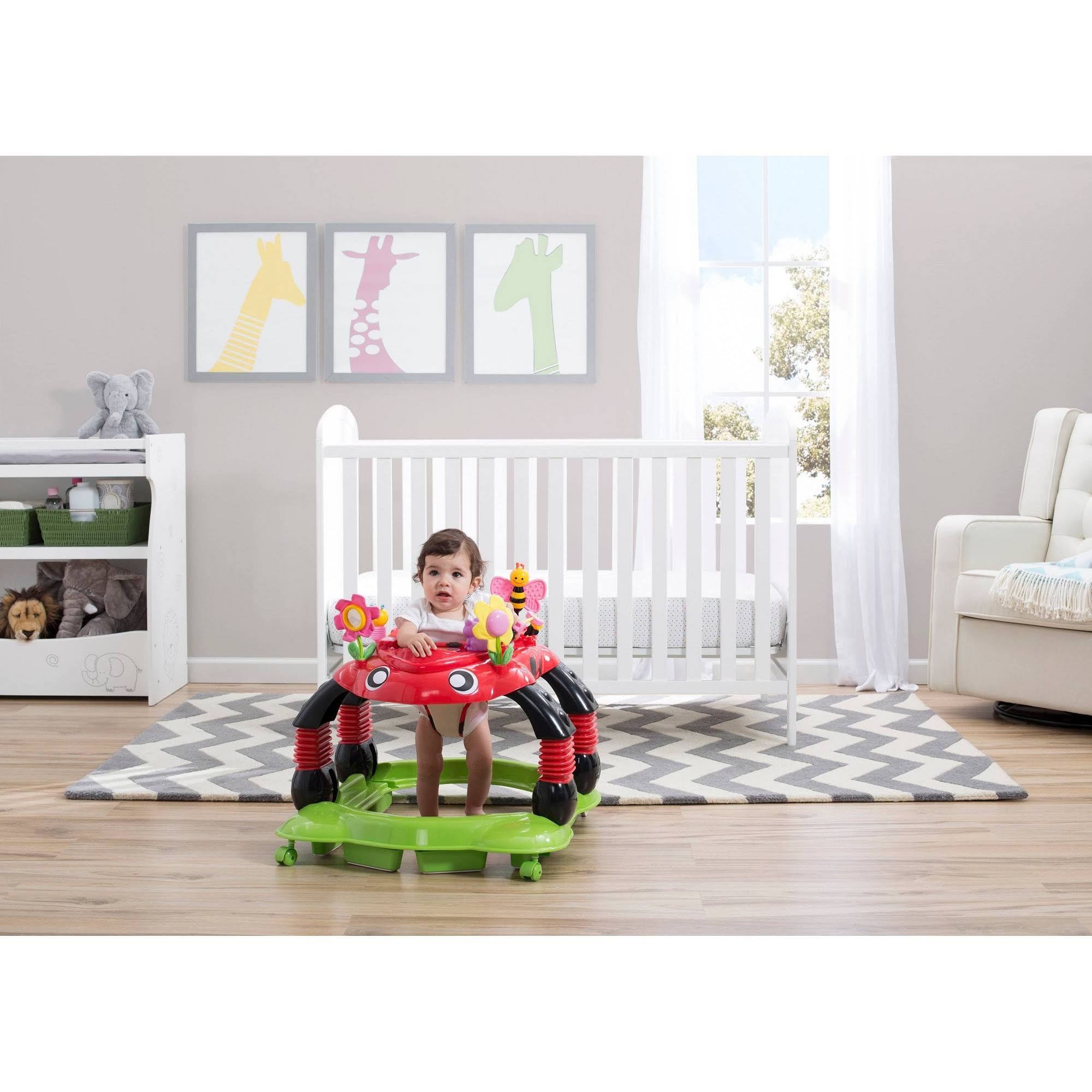 Delta Children Lil Play Station 4-in-1 Activity Walker - Sadie The Ladybug