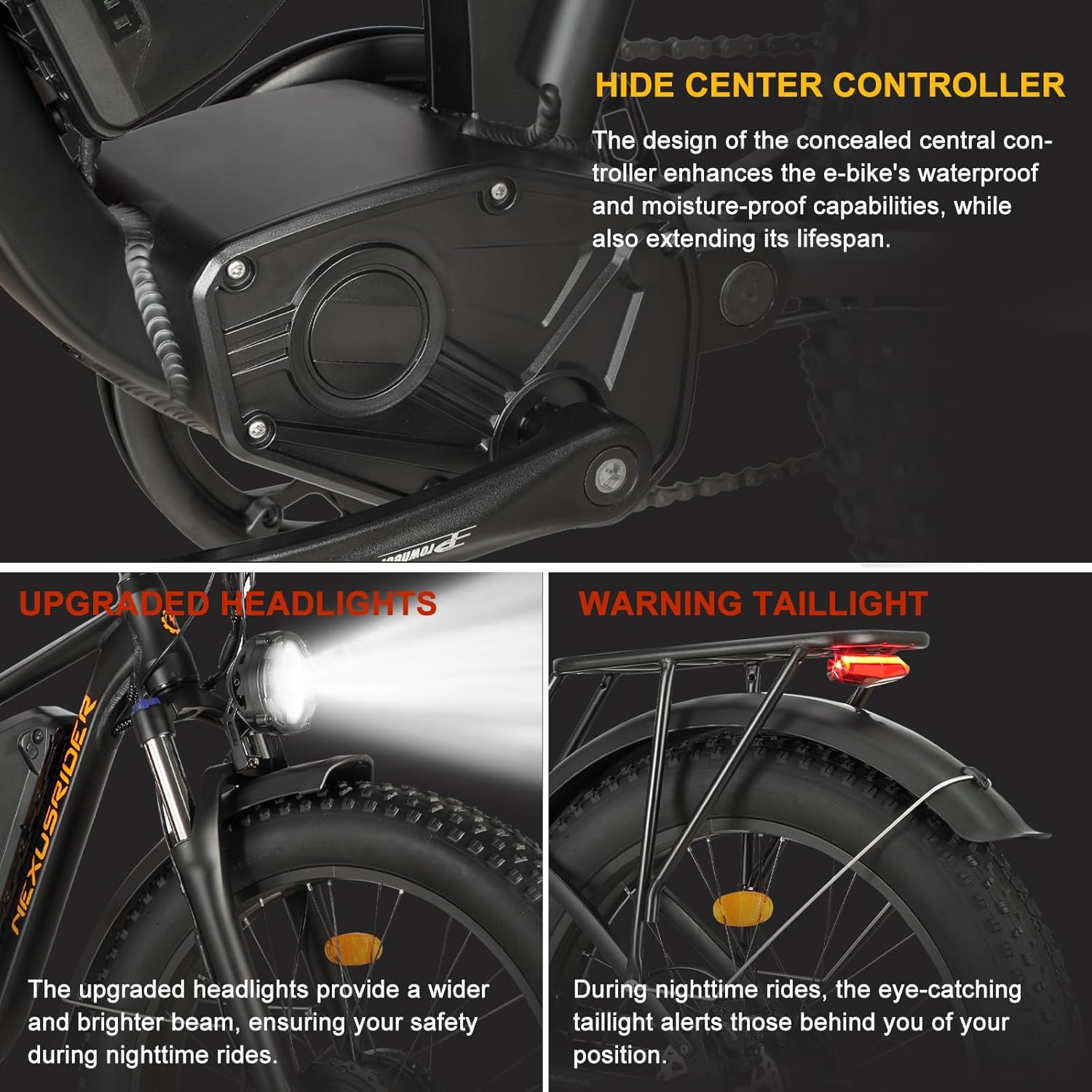 Electric Bike for Adults, Nexusrider Trailblazer 2000W 48V 22.4AH 35MPH AWD E Bike, 26"*4 Fat Tire, 7 Speed Gear, Dual Shock Absorber, Hydraulic Brake, Switchable Single & Dual Drives