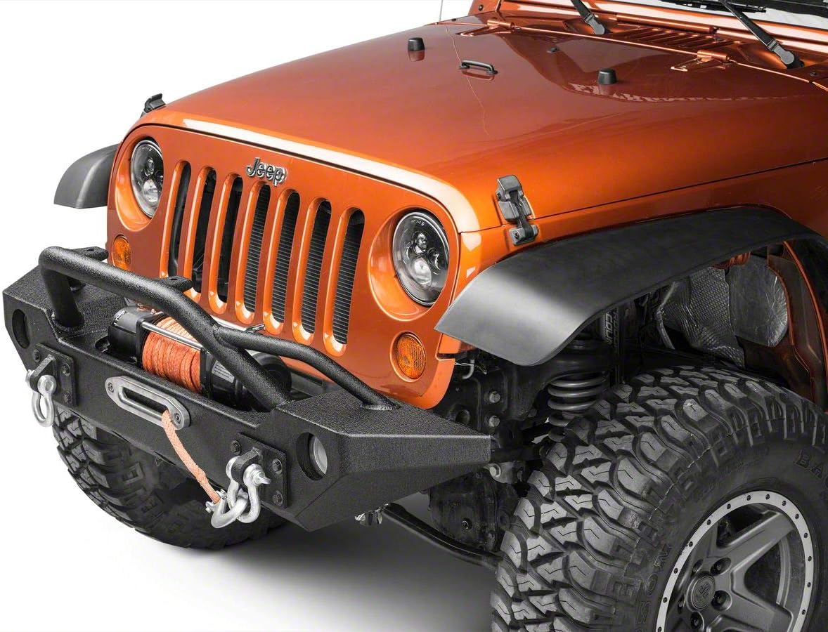 Barricade Alloy Series Aluminum Front Bumper Compatible with 07-18 Jeep Wrangler JK