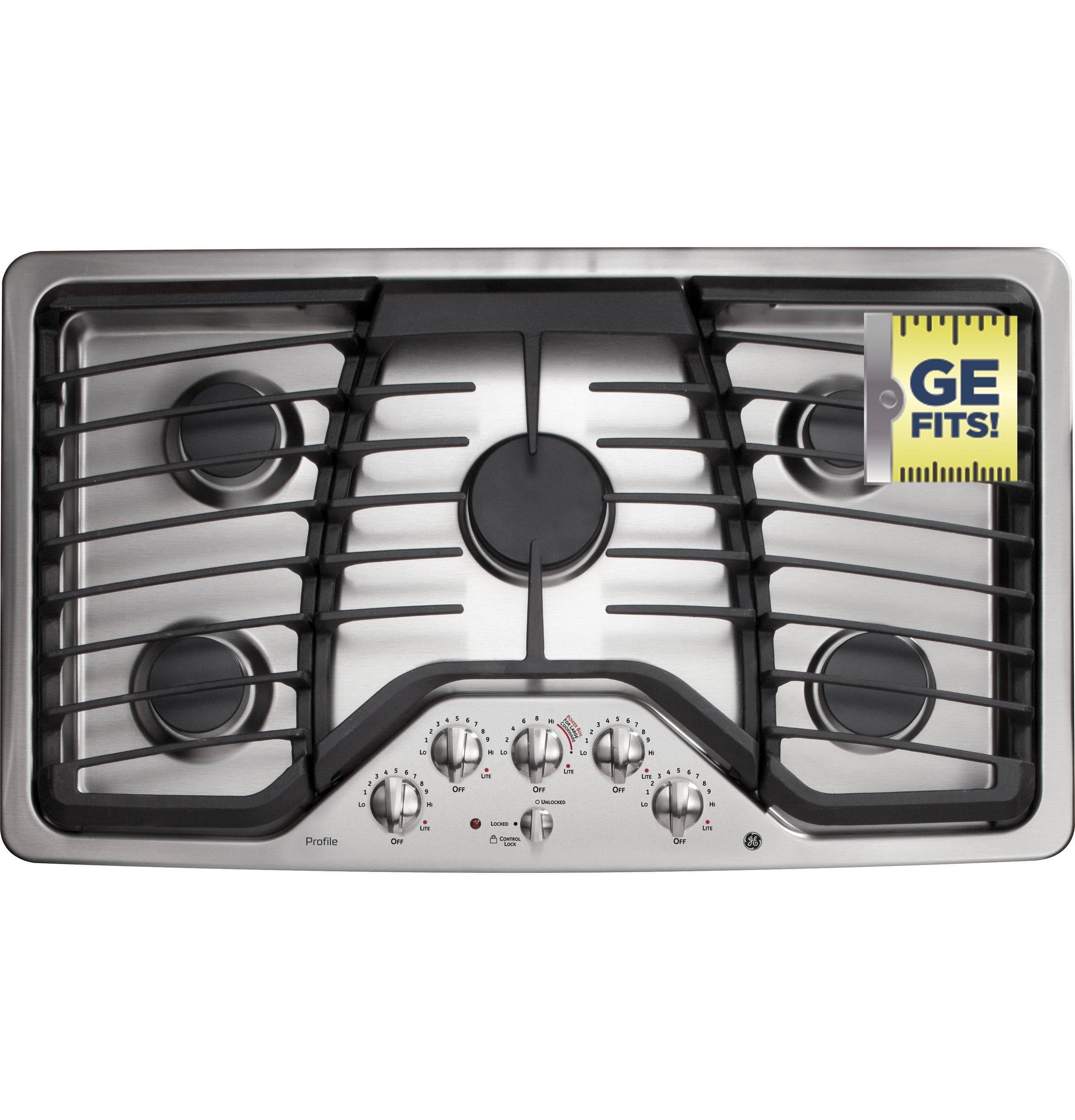 GE Profile 36x22 Gas Cooktop - Stainless Steel (PGP976SETSS)