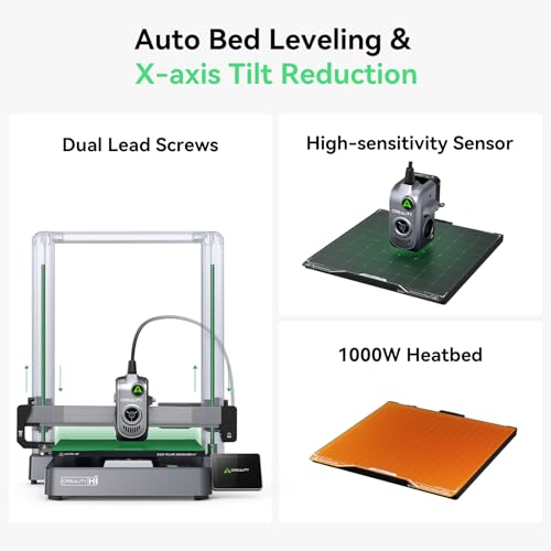 Creality Hi Combo 3D Printer, Multi Color 3D Printer with CFS, 500mm/s High Speed Auto-Leveling Automatic Filament Reading Clog-Free Extruder (Hi Combo)