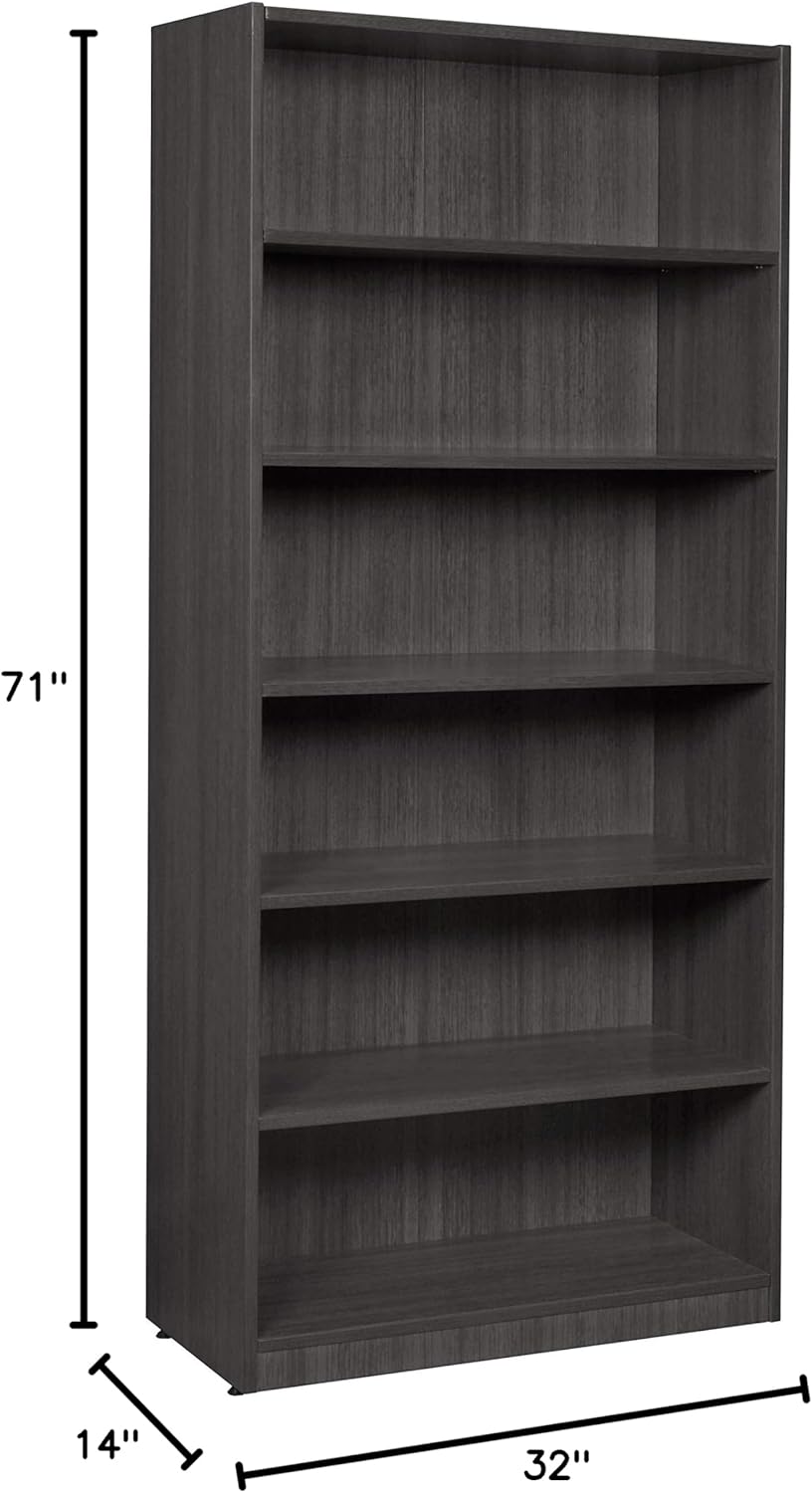 Regency Legacy 71"" High Bookcase- Ash Grey (LBC7132AG)