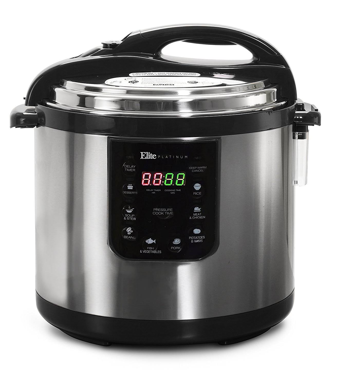 Elite Platinum Epc-1013 Maxi-Matic 10 Quart Electric Pressure Cooker, Black