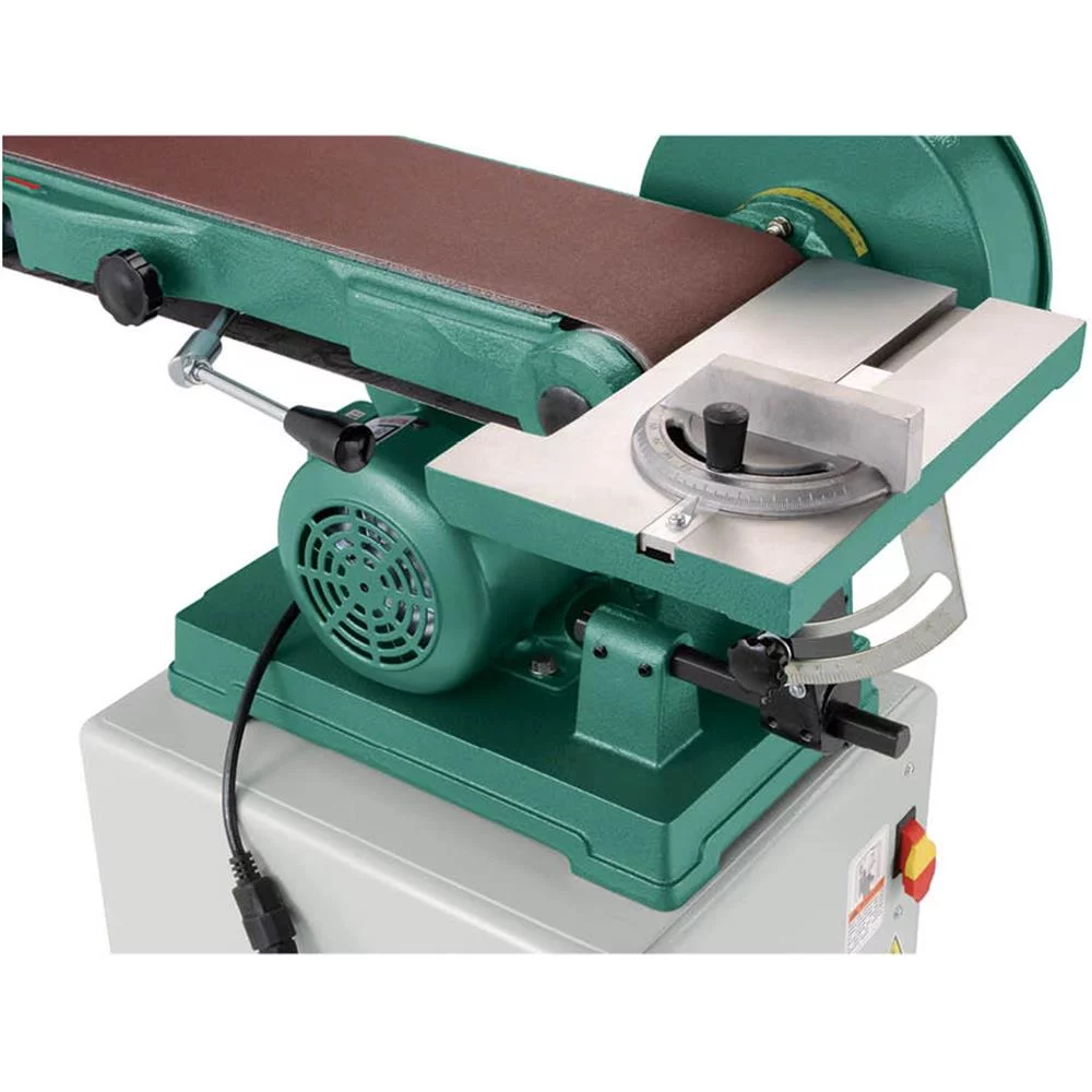Grizzly G1014ZX 110V/220V 6 Inch x 48 Inch Belt Combo Sander Cabinet Stand