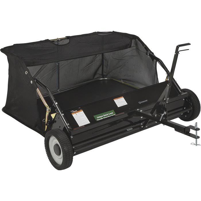 Strongway 49172 42 inch Lawn Sweeper - 13 Cu. ft. Capacity