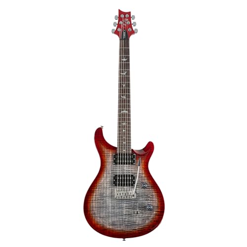 PRS Guitars 6 String SE Custom 24-08 Electric Guitar, Blood Orange with Gig Bag, Right, (107994::BR:)