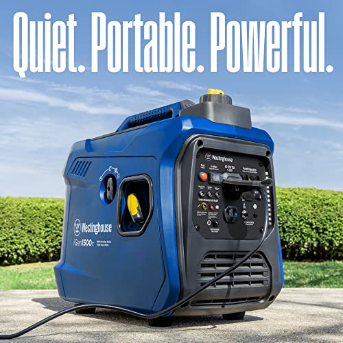 Westinghouse 2550 Peak Watt Super Quiet & Lightweight Portable Inverter Generator, RV Ready 30A Outlet, Gas and Propane Powered, CO Sensor, Parallel Capable, Long Run Time