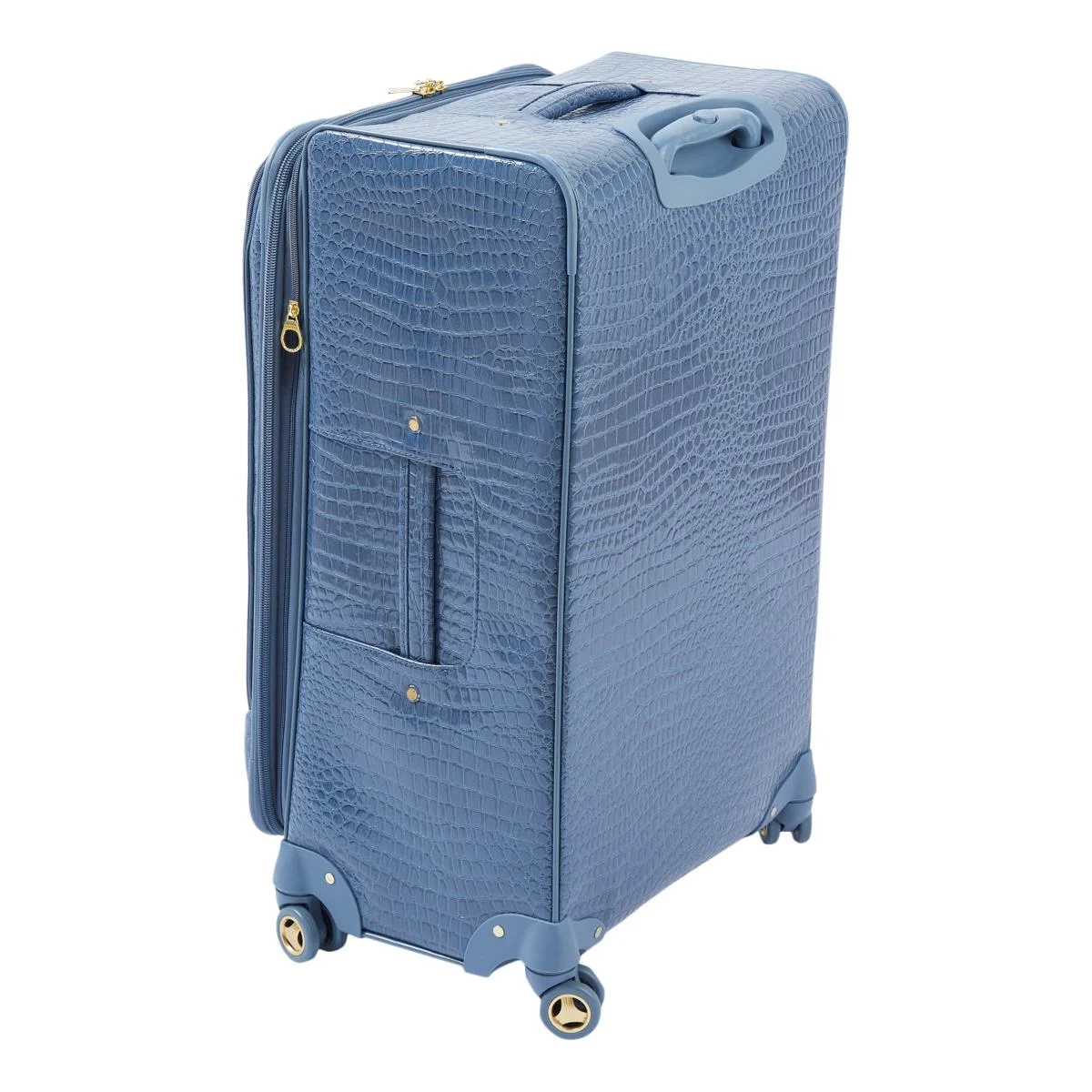 Samantha Brown Luggage Embossed Croco Wheeled Upright Suitcase