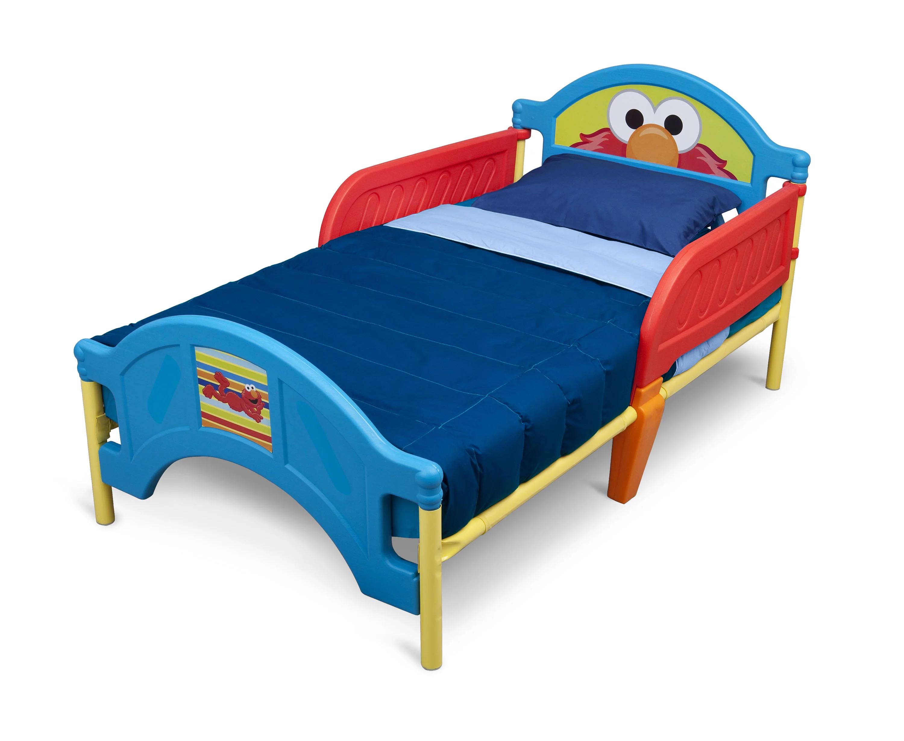 Delta Children Sesame Street Elmo Plastic Toddler Bed, Red and Blue