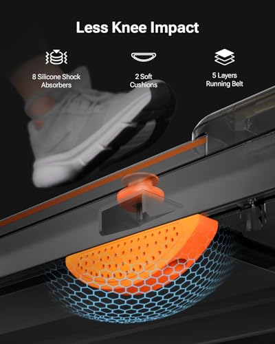 UREVO Under Desk Treadmill, Walking Pad for Home/Office, Portable Walking Treadmill 2.25HP, Walking Jogging Machine with 265 lbs Weight Capacity Remote Control LED Display