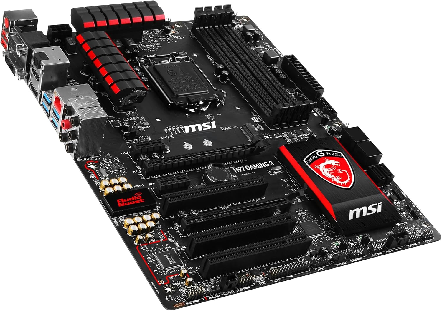 MSI ATX DDR3 2600 LGA 1150 Motherboards H97 Gaming 3