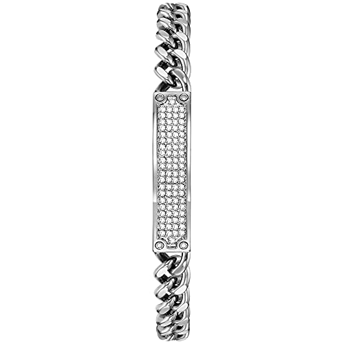 Bulova Men's Crystal Accented Gift Set with 3-Hand Date Quartz Watch and ID Bracelet