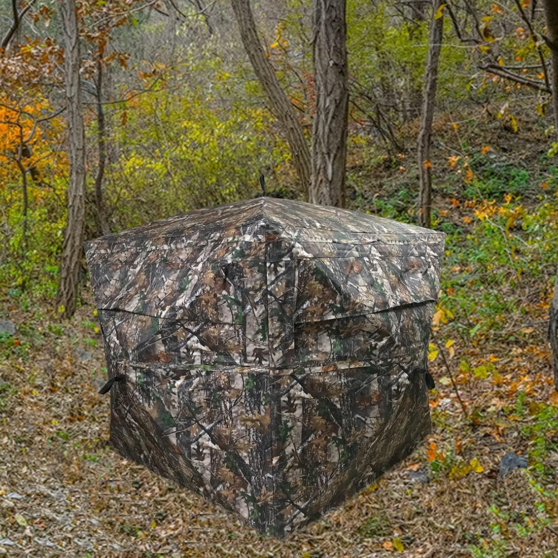 CROSS MARS Portable 3 Person 270° See Through Ground Camouflage Hunting Blind Tent