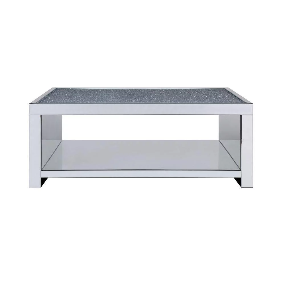 Contemporary Mirrored Coffee Table + 2 End Tables by Acme Malish 83580-3pcs