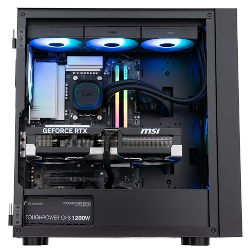 ABS Cyclone Aqua Gaming PC - Windows 11 - Intel Core Ultra 7 265KF - GeForce RTX 5070 - DLSS 4 - AI-Powered Performance - 32GB DDR5 6000MHz - 1TB M.2 NVMe SSD - CA265KF5070
