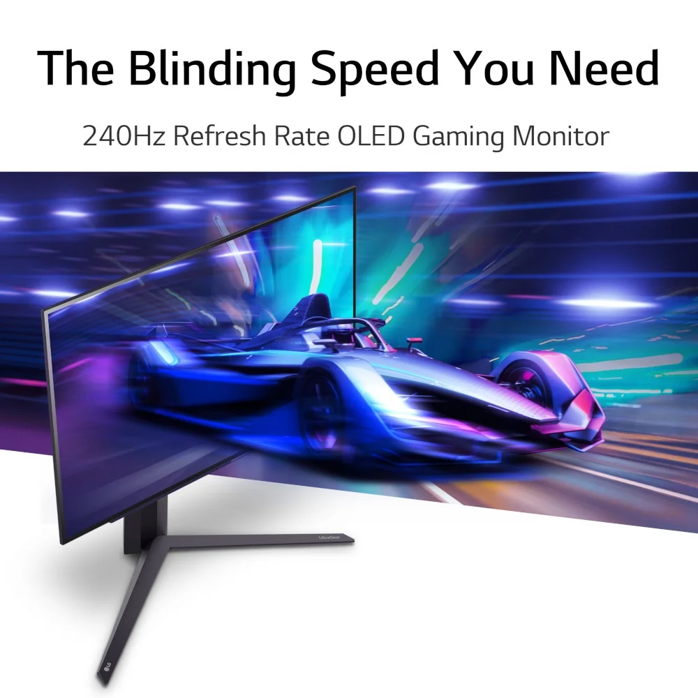 LG 27" UltraGear™ OLED Gaming Monitor QHD with 240Hz Refresh Rate 0.03ms Response Time - 27GR95QE-B