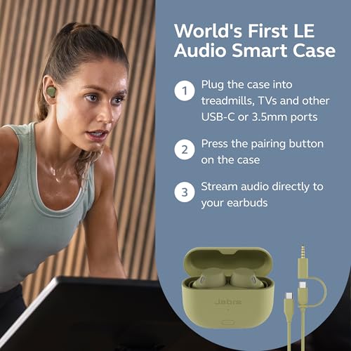Jabra Elite 8 Active Gen 2 Bluetooth Wireless Earbuds with Dolby Audio Spatial Sound - Advanced Workout Waterproof Headphones with Noise Cancelling, Military Grade with Smart Case - Navy