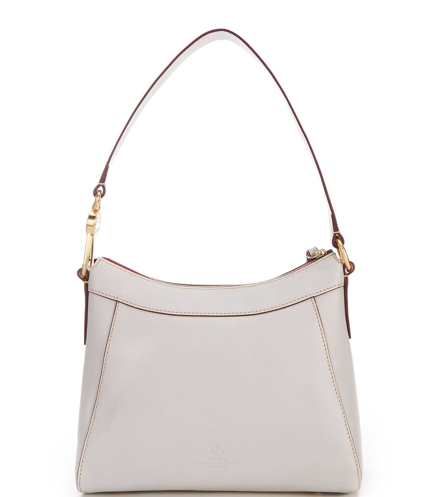 Dooney Bourke Florentine Collection Large Cassidy Hobo Bag - Ecru