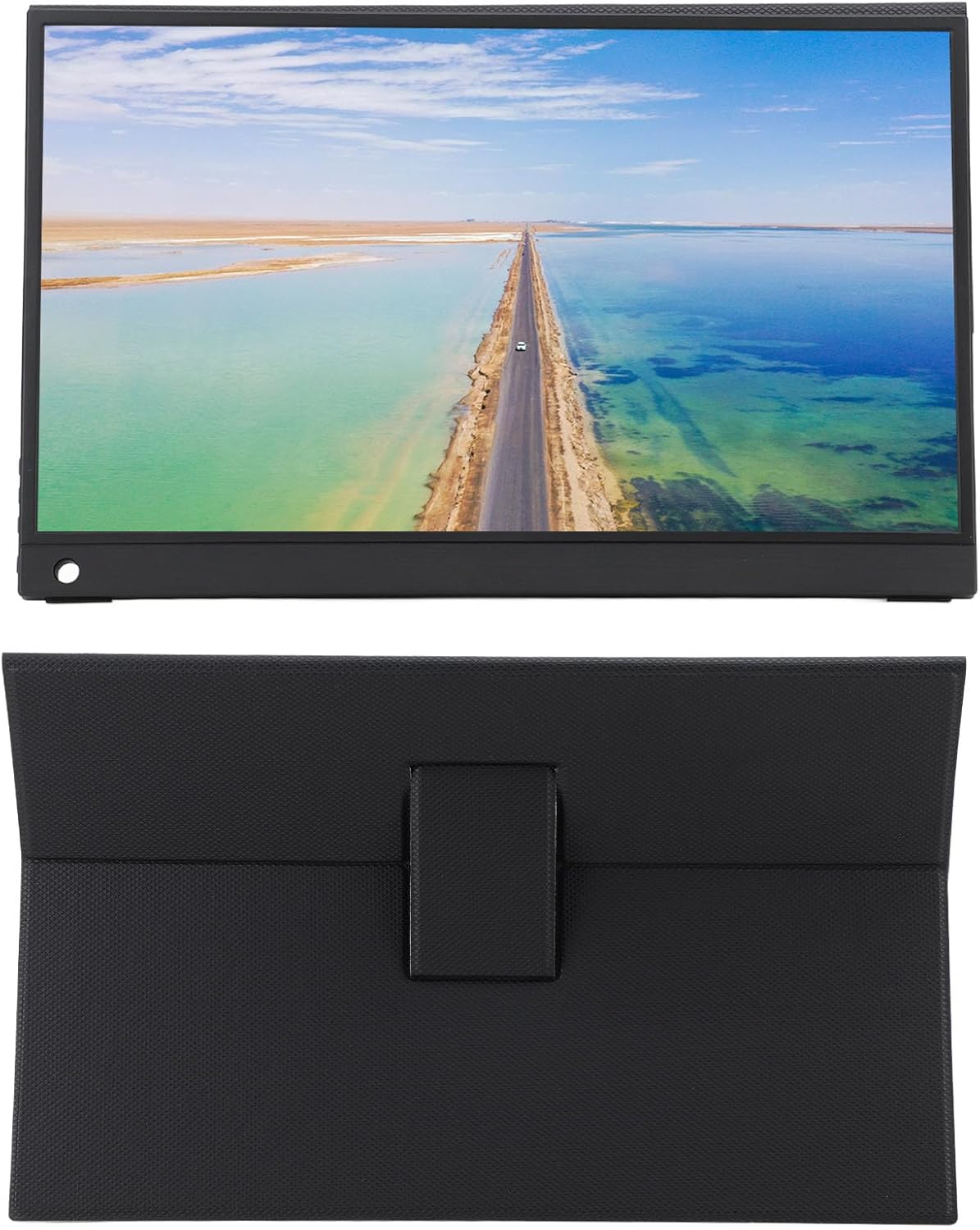 15.6 Inch Portable Monitor with Touchscreen, HDR Display, Dual Screen Usage, Mobile Screen Projection, Wide Compatibility, Lightweight and Portable