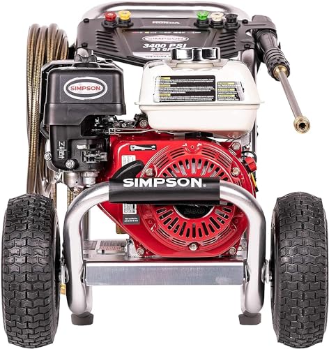 Simpson Cleaning 4200 PSI Gas Pressure Washer, 4.0 GPM Power Washer for Commercial Use, Honda GX390 Engine, 50-Foot Steel-Braided Hose, Aluminum Series, 49-State (ALH4240)