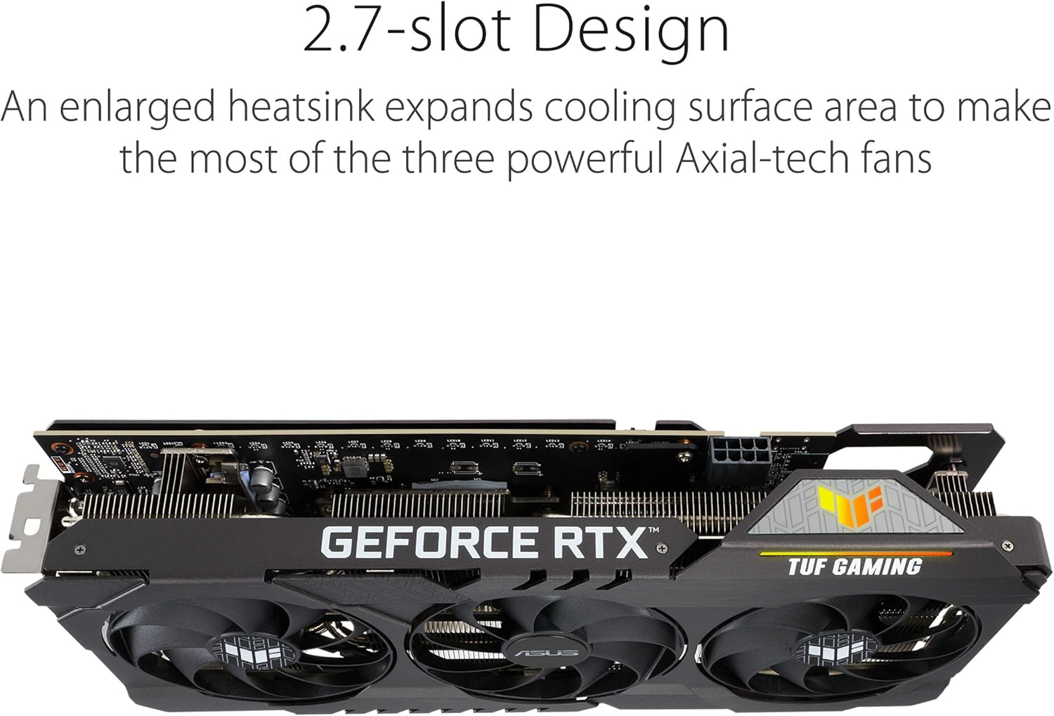 ASUS TUF Gaming NVIDIA GeForce RTX 3060 OC Edition Graphics Card (PCIe 4.0, 12GB GDDR6, HDMI 2.1, DisplayPort 1.4a, Dual ball Fan Bearings, Military-grade Certification, GPU Tweak II)