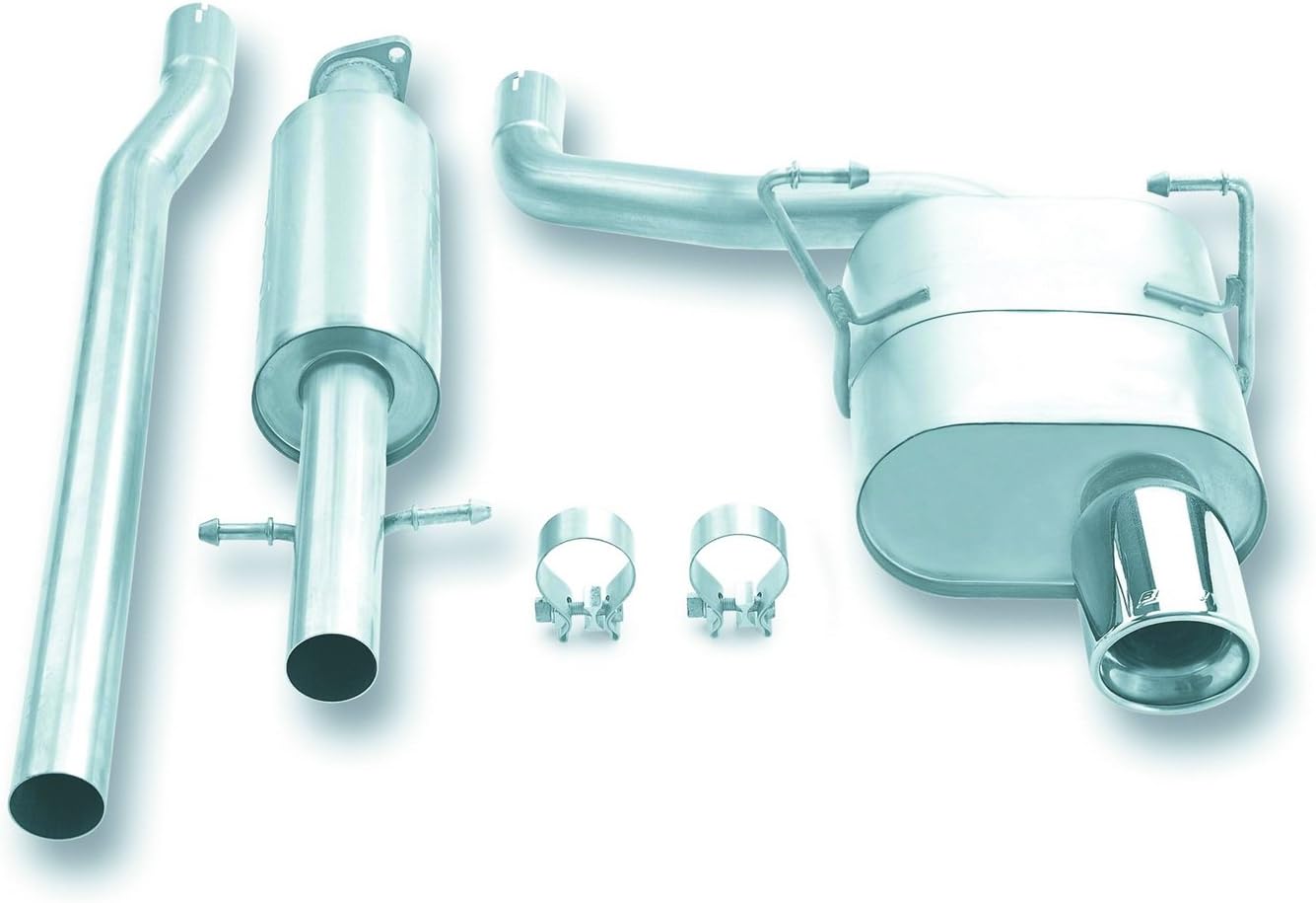 BORLA 140030 Cat-Back Performance Exhaust System for 2002-2007 Mini Cooper 1.6L 4 Cyl. Automatic/Manual Transmission Front Wheel Drive 2 Door Hatchback/Convertible.