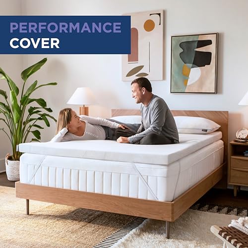 Tempur-Pedic TEMPUR-Adapt + Cooling 3-Inch King Mattress Topper Medium Luxury Premium Foam, Washable Cover, Medium Cooling Topper,white