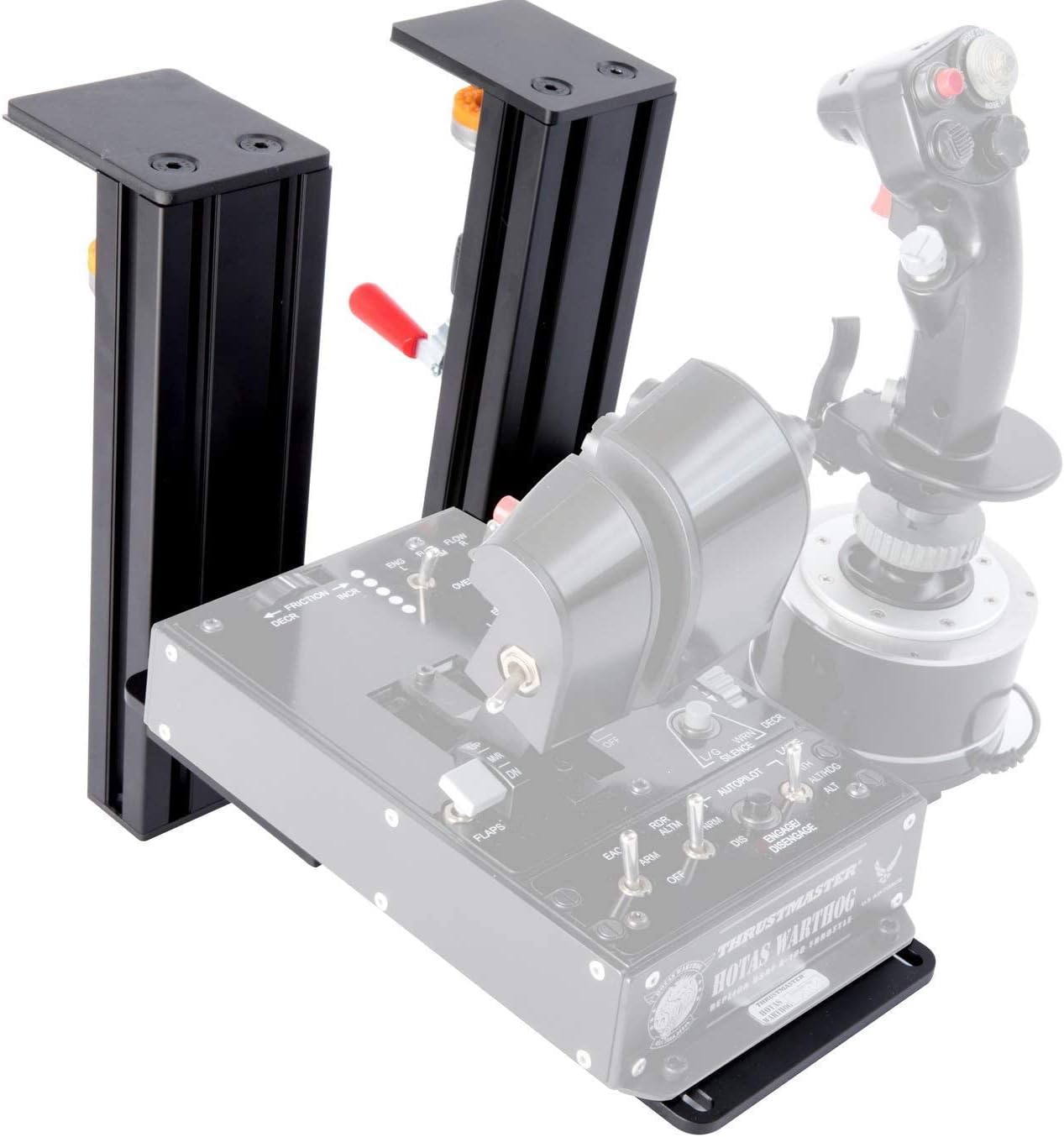 MEZA MOUNT-Set of 2 Desk Mounts Compatible with Thrustmaster HOTAS Warthog Joystick and Throttle with All Installation Bolts ＆ Install Manual