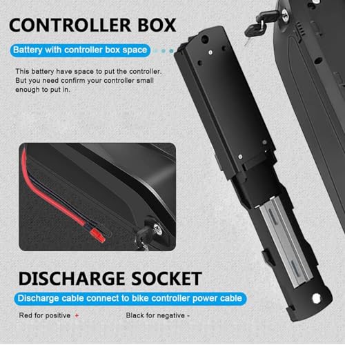 48V Ebike Battery 48V 8Ah 10Ah 13Ah 15Ah 17.5Ah Electric Bike Battery for 350-850W Motor Kit 48V E-Bike Battery with Led Indicator Light/USB Port/Safe Lock/Fast 2A Charger,48v17.5ah