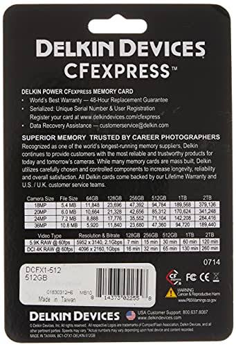 Delkin Devices 512gb CFexpress Power Memory Card